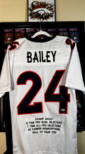 Champ Bailey Autographed Custom Denver Broncos Stat Jersey, Beckett SOA