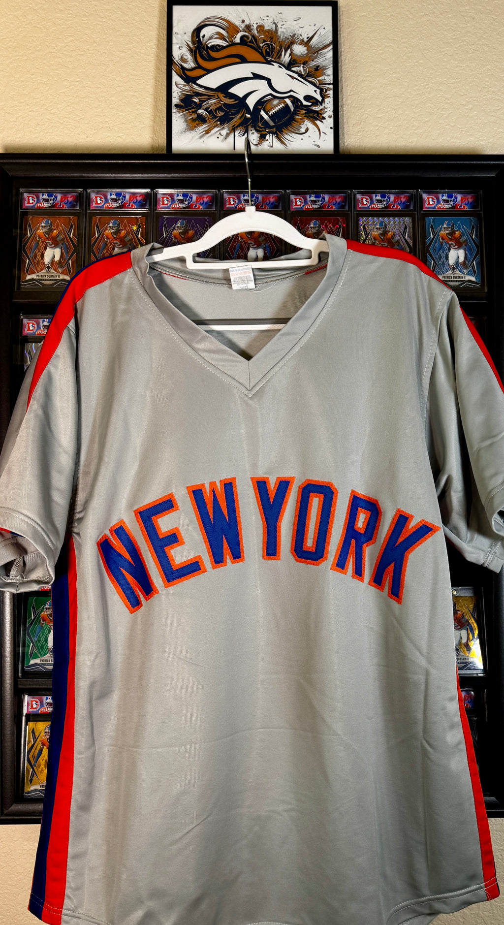 Darryl Strawberry Autographed New York Custom Jersey, Prime Time SOA