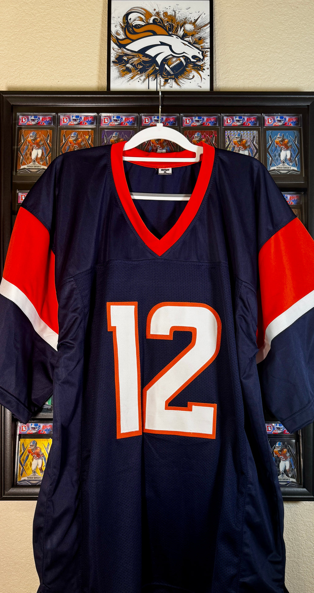 RJ Harvey Autographed Custom Denver Broncos Jersey, JSA SOA