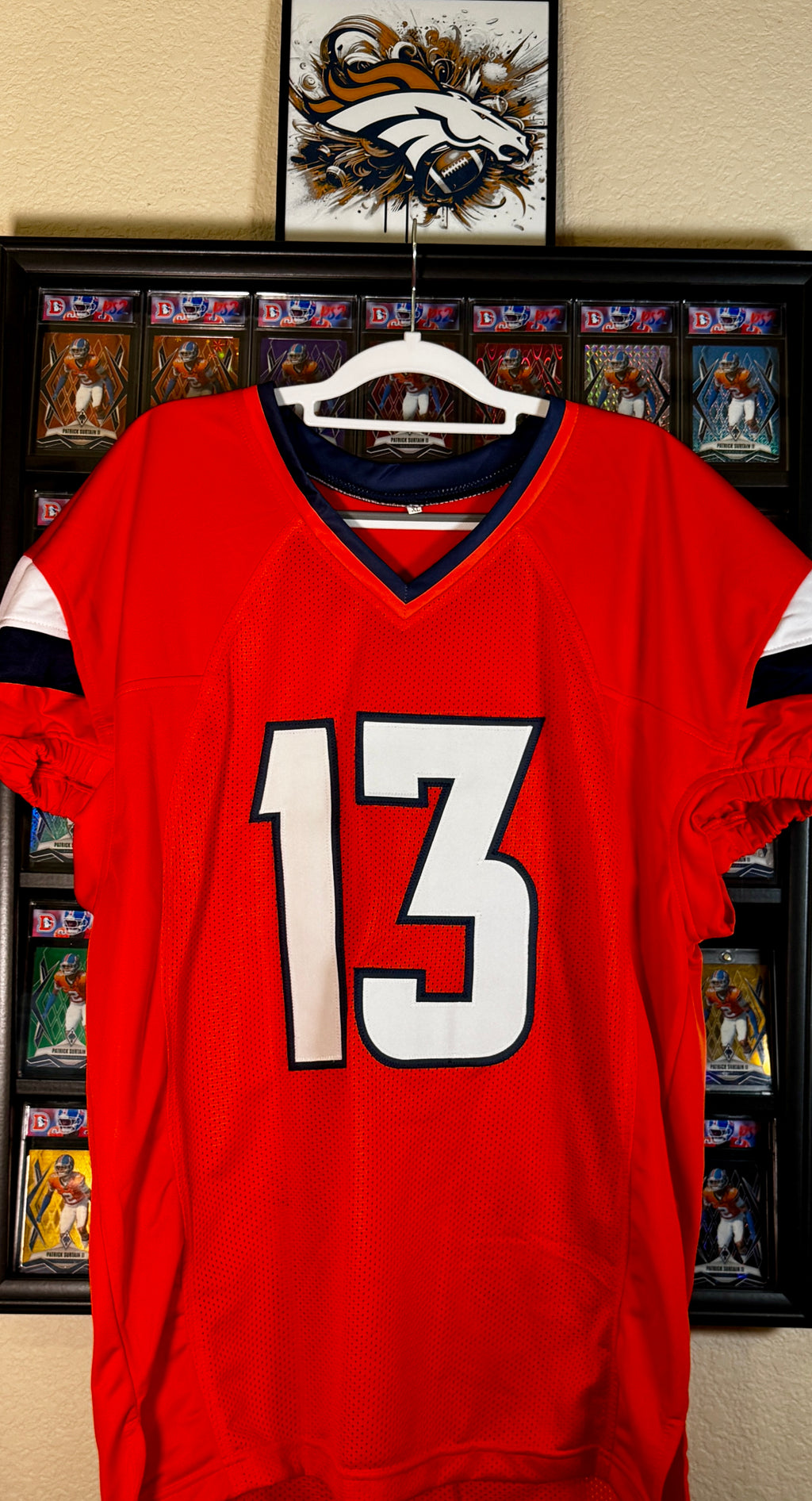 Pat Bryant II Autographed Custom Denver Broncos Jersey, JSA SOA