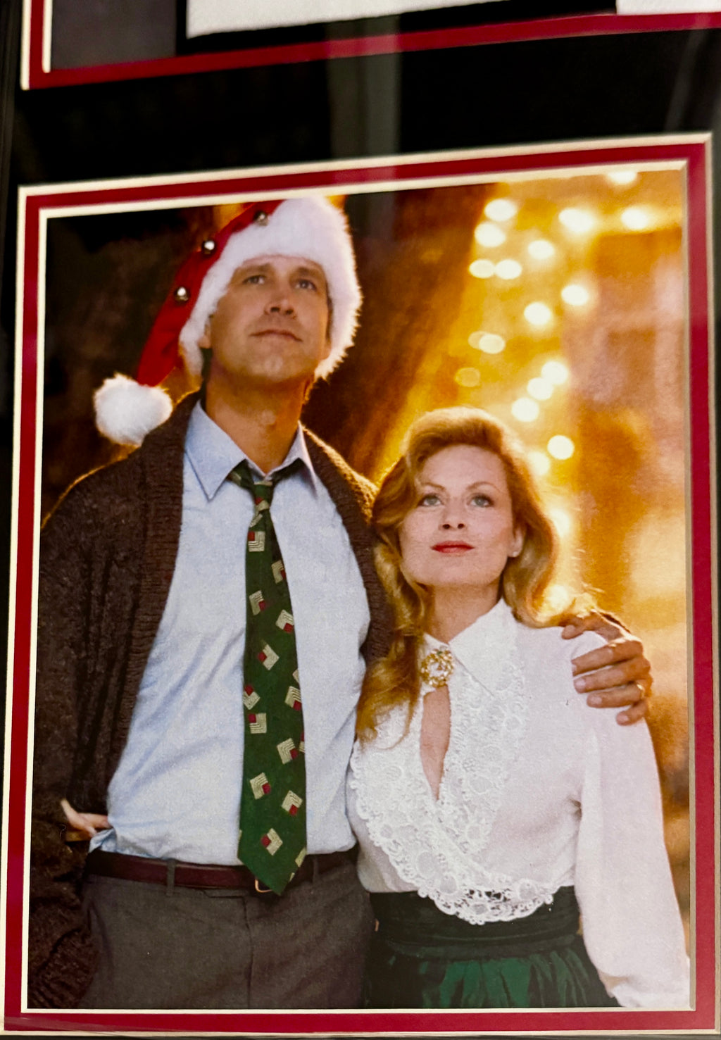 Framed Chevy Chase & Beverly D’Angelo Dual Autographed *Custom* Griswold Jersey – SWAU SOA