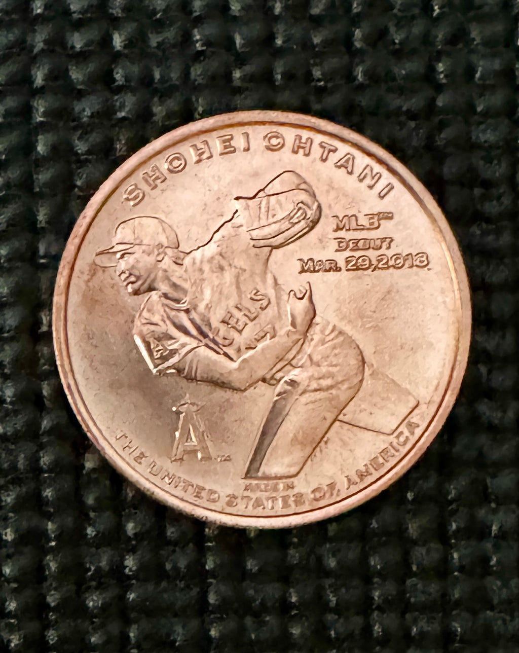2018 Baseball Treasure Shohei Ohtani 1 oz. Copper Coin