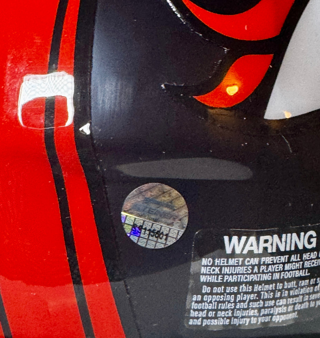 Peyton Manning Autographed Denver Broncos Mini Helmet, Steiner SOA