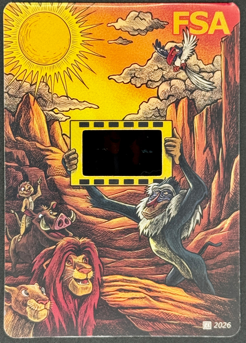 Disney The Lion King FSA Film Cell Card