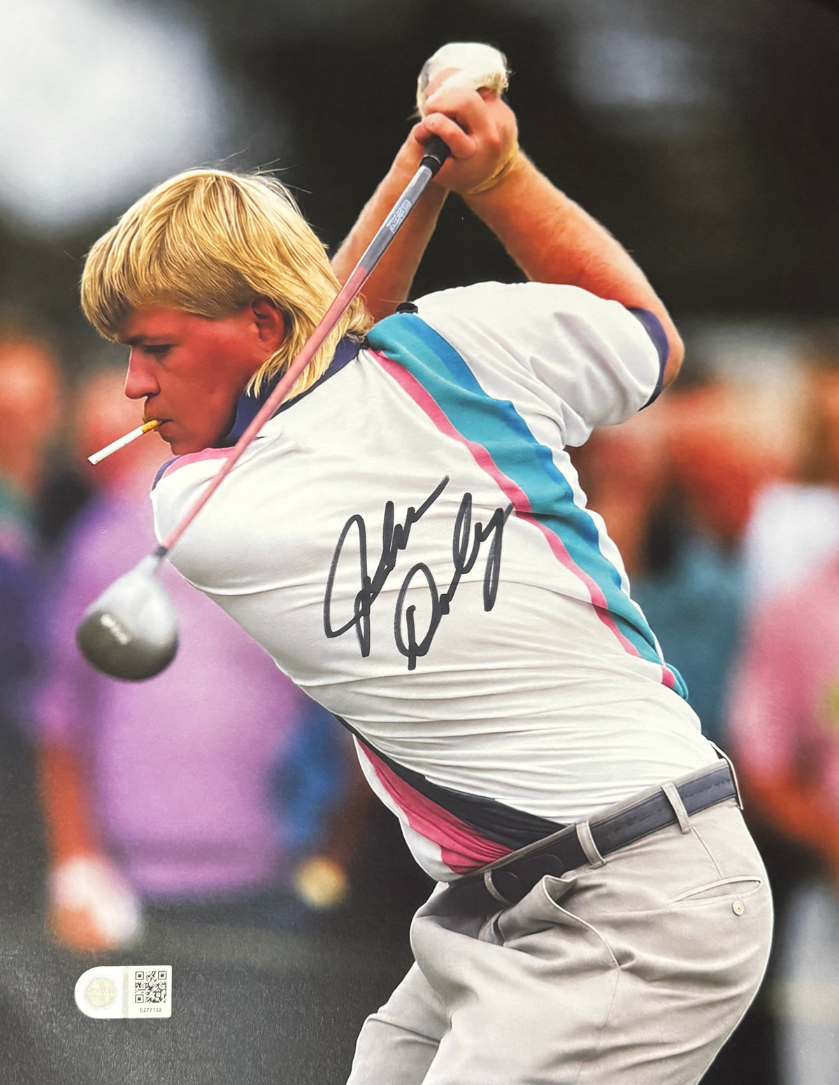 John Daly Autographed 11 x 14 Photo, SWAU SOA