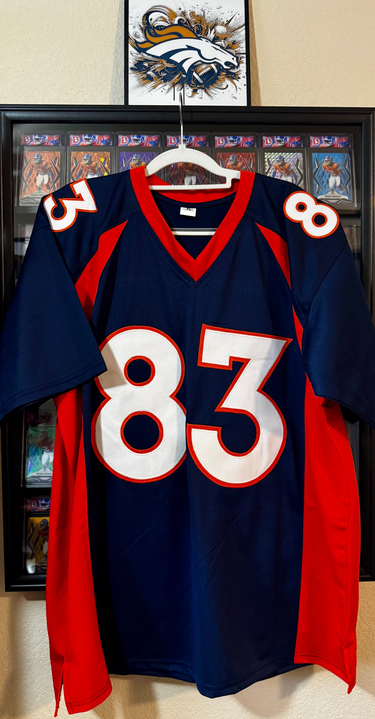 Wes Welker Autographed Custom Denver Broncos Jersey, JSA SOA
