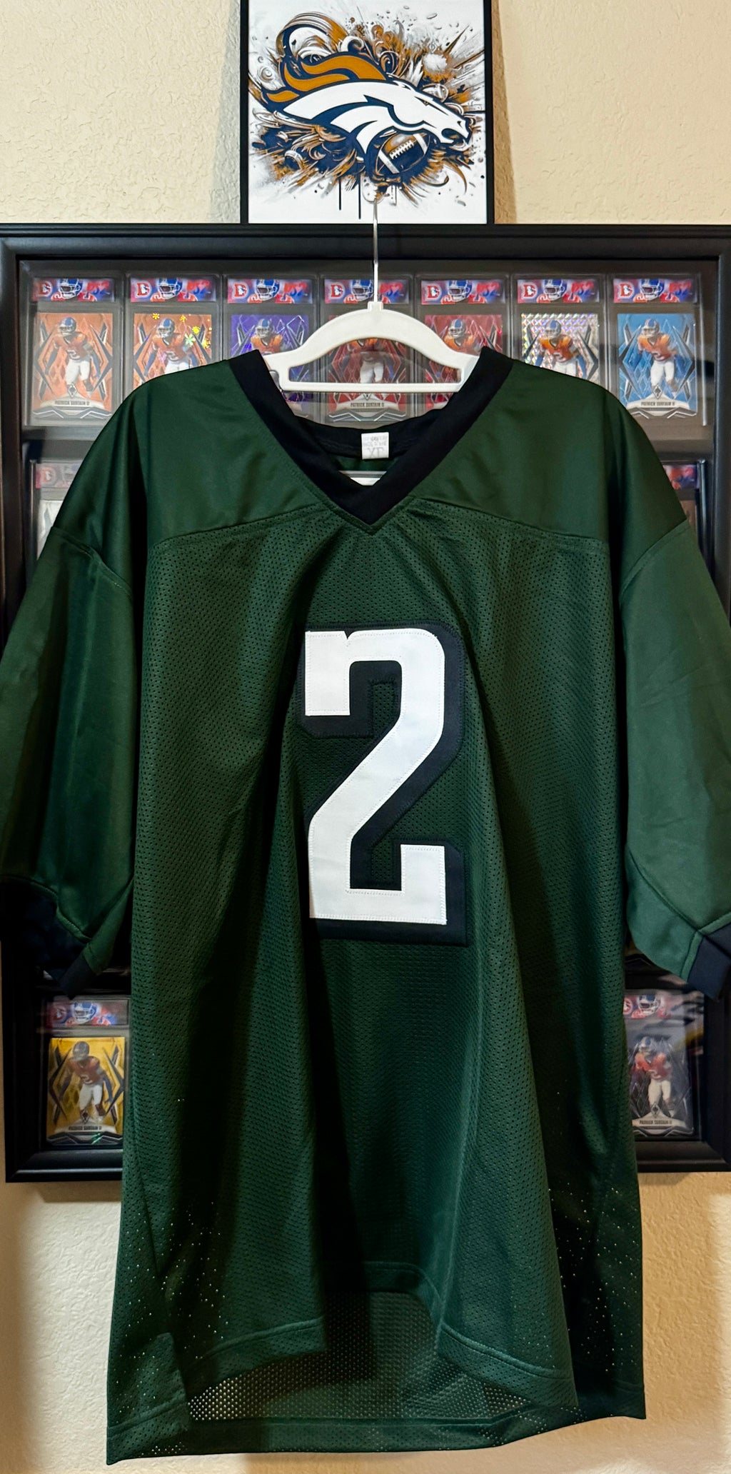 Darius Slay Jr Autographed Philadelphia Custom Green Football Jersey, Beckett SOA