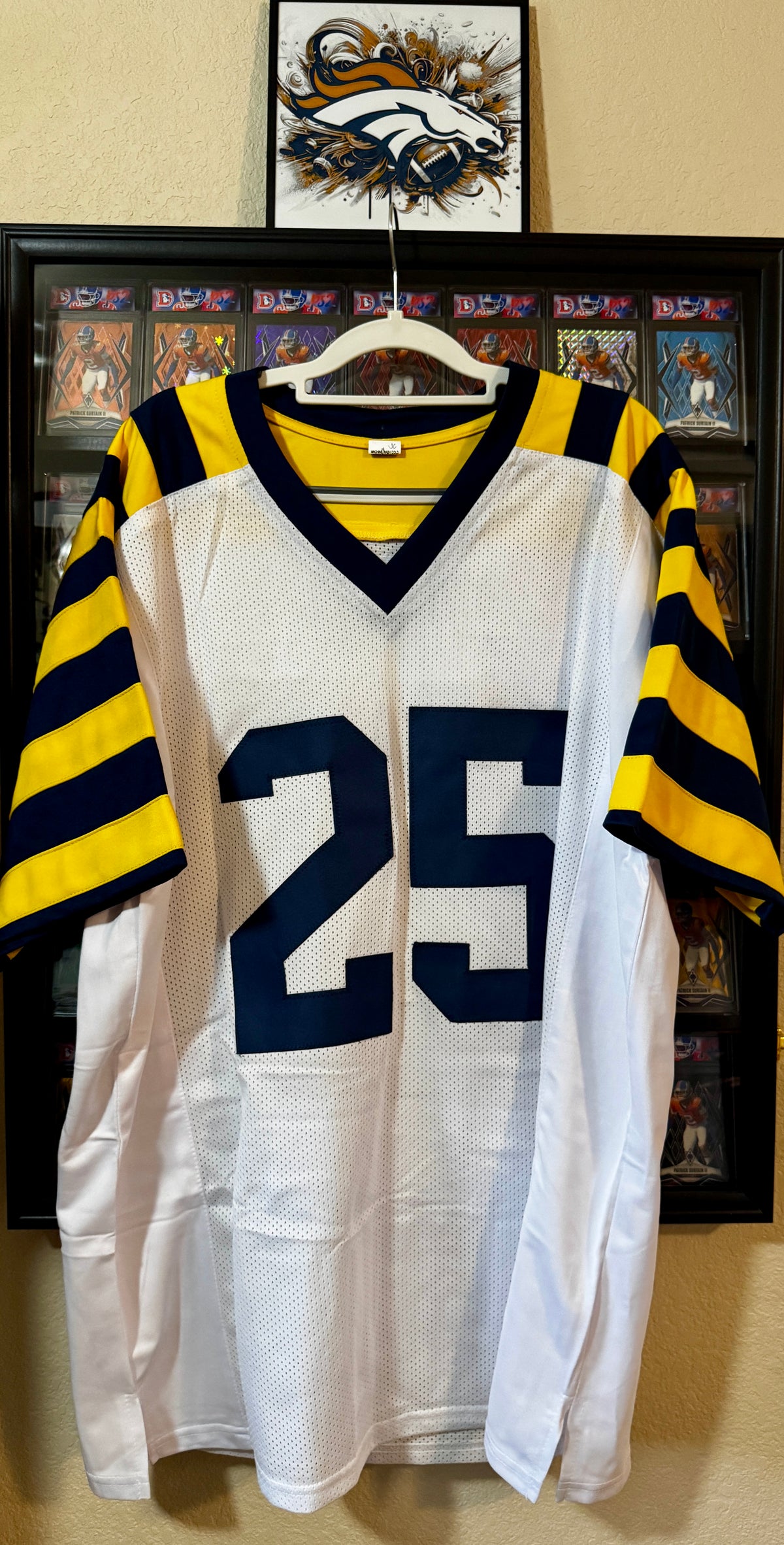 Hassan Haskins Autographed Michigan Wolverines Custom Jersey, JSA COA
