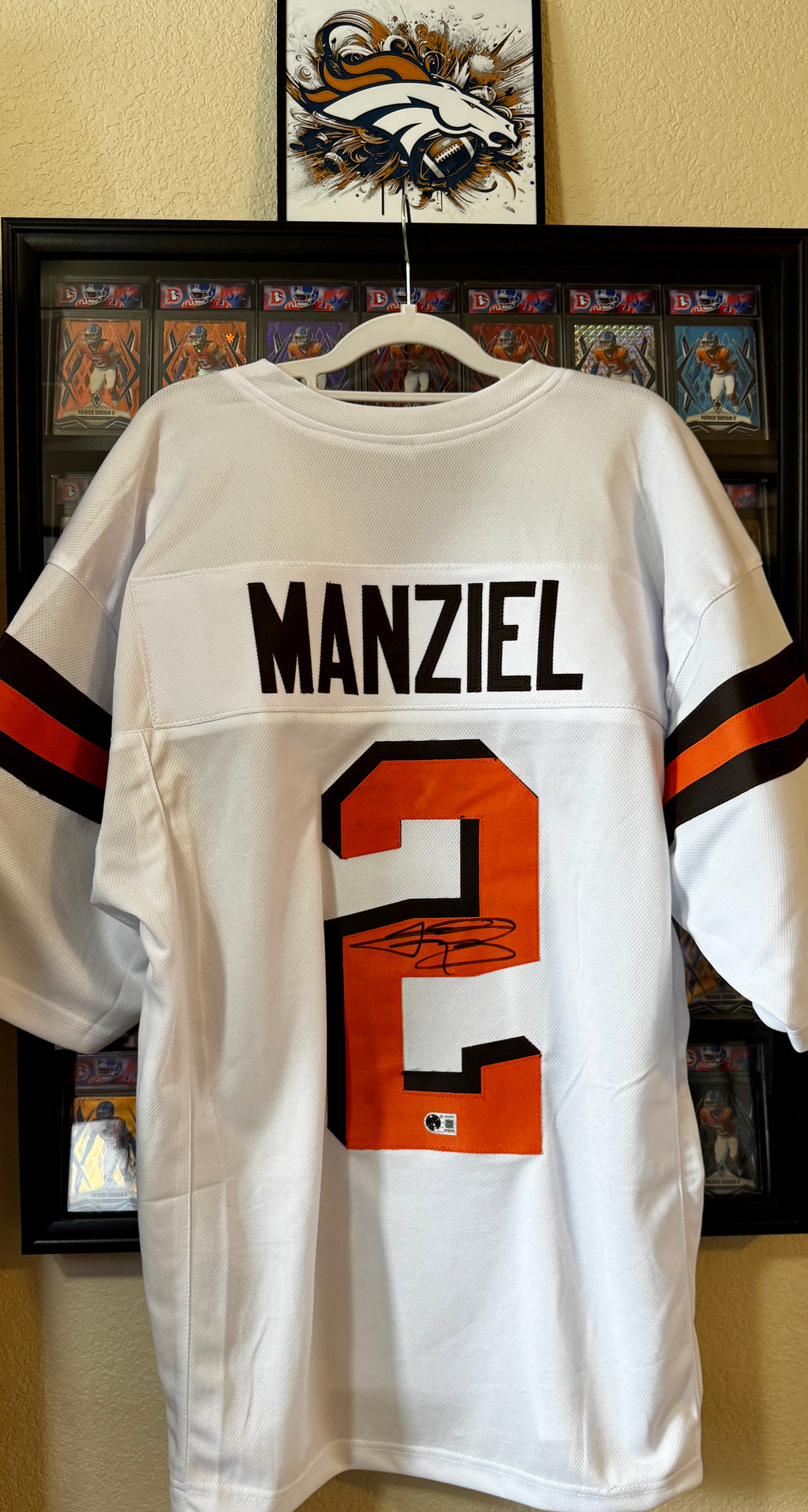Johnny Manziel Autographed Custom Cleveland Browns Jersey, Beckett/W