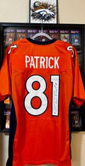 Tim Patrick Autographed Custom Broncos Jersey, Prime Time SOA
