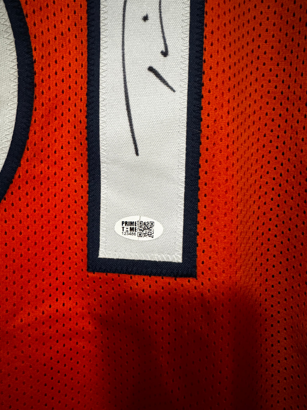 Tim Patrick Autographed Custom Broncos Jersey, Prime Time SOA
