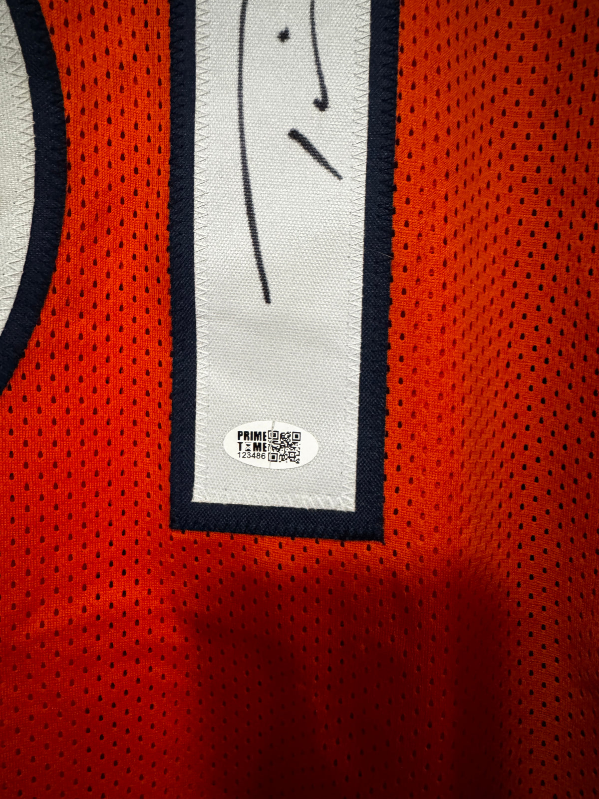 Tim Patrick Autographed Custom Broncos Jersey, Prime Time SOA