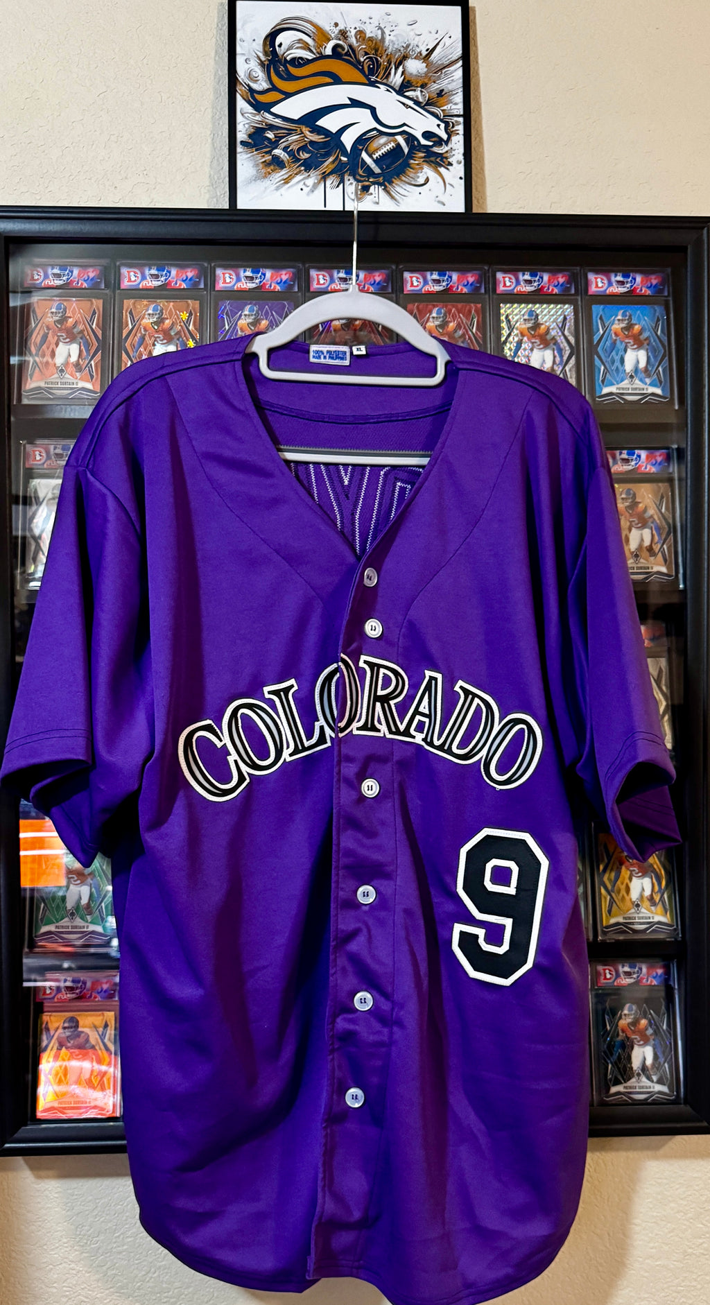 Brenton Doyle, Autographed Custom Colorado Rockies Jersey - Purple, Beckett SOA