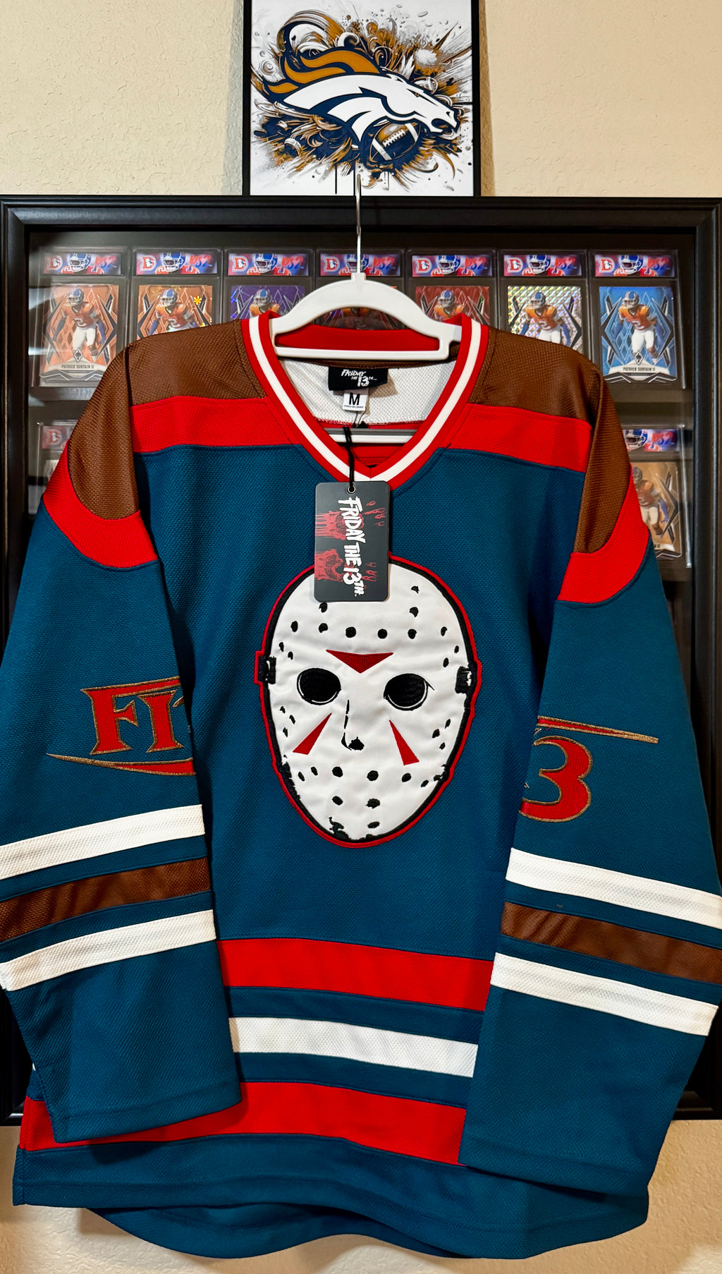 Ari Lehman Autographed, Authentic Friday the 13th Jersey, Beckett SOA