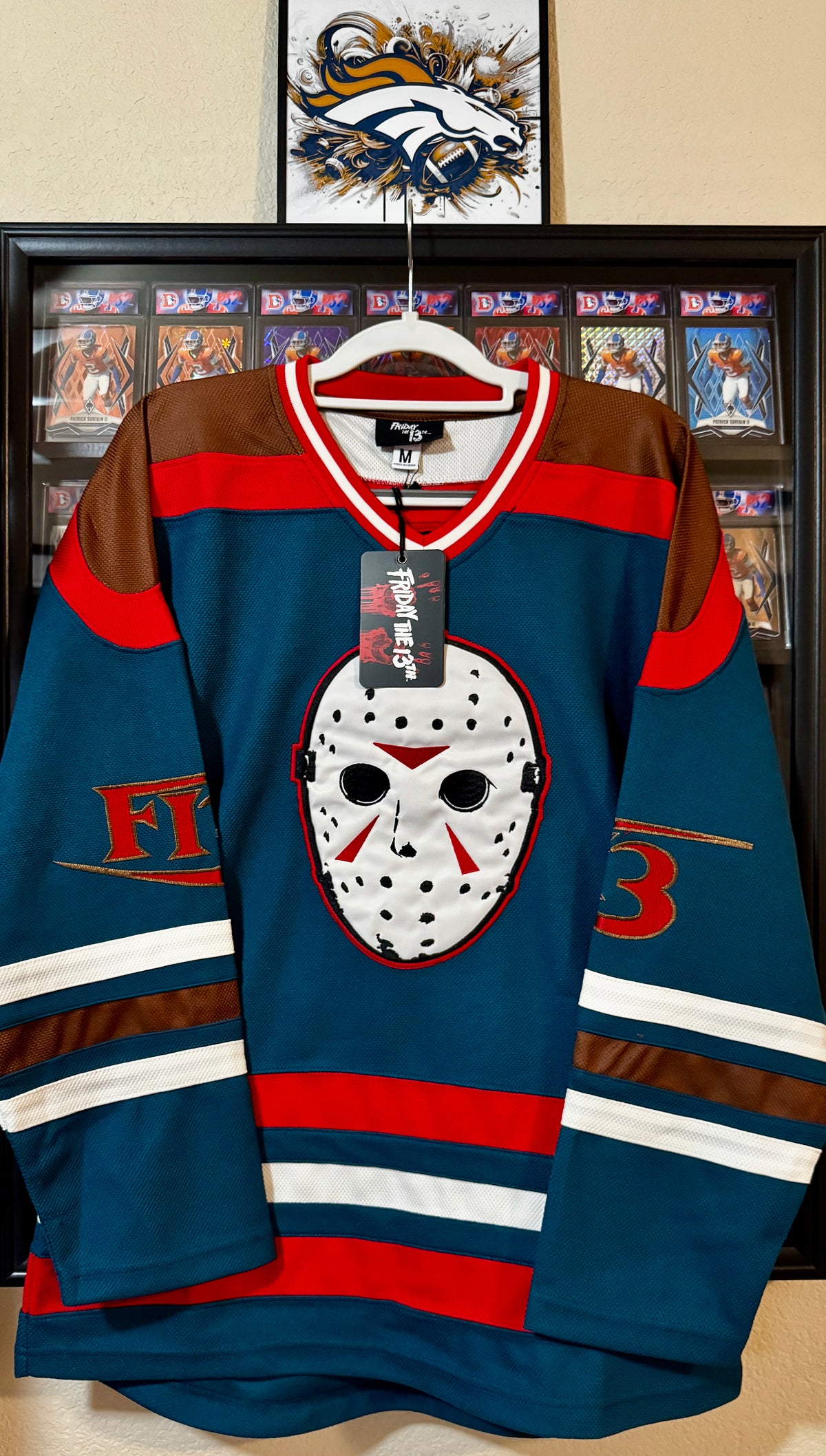 Ari Lehman Autographed, Authentic Friday the 13th Jersey, Beckett SOA