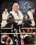 Rick Flair Autographed 11 x 14 Photo, JSA SOA (Crease in upper right Corner)