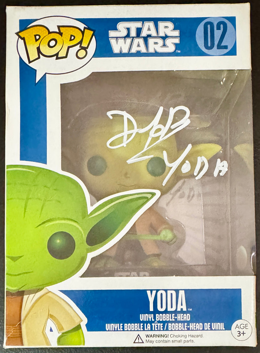 Deep Roy Autographed Yoda Funko, Prime Time SOA