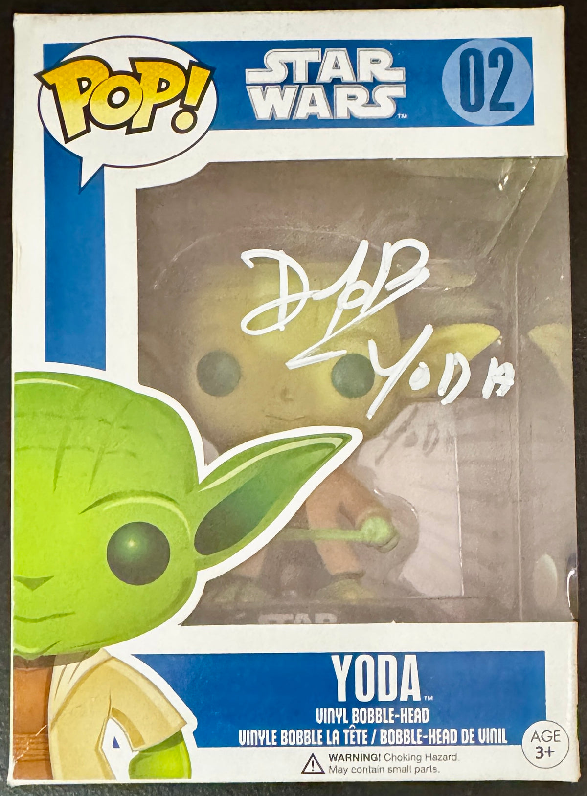 Deep Roy Autographed Yoda Funko, Prime Time SOA