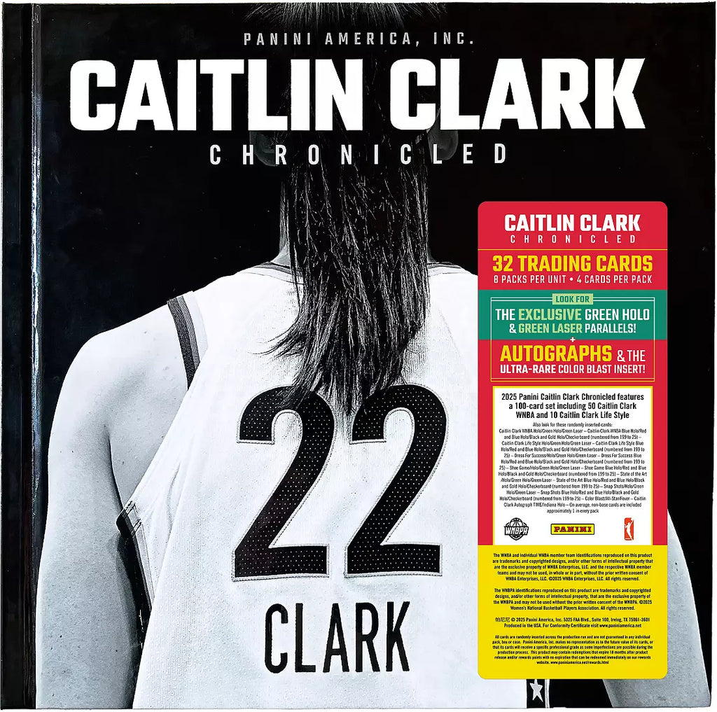 2025 Panini Caitlin Clark Chronicled Trading Card Collection and Keepsake