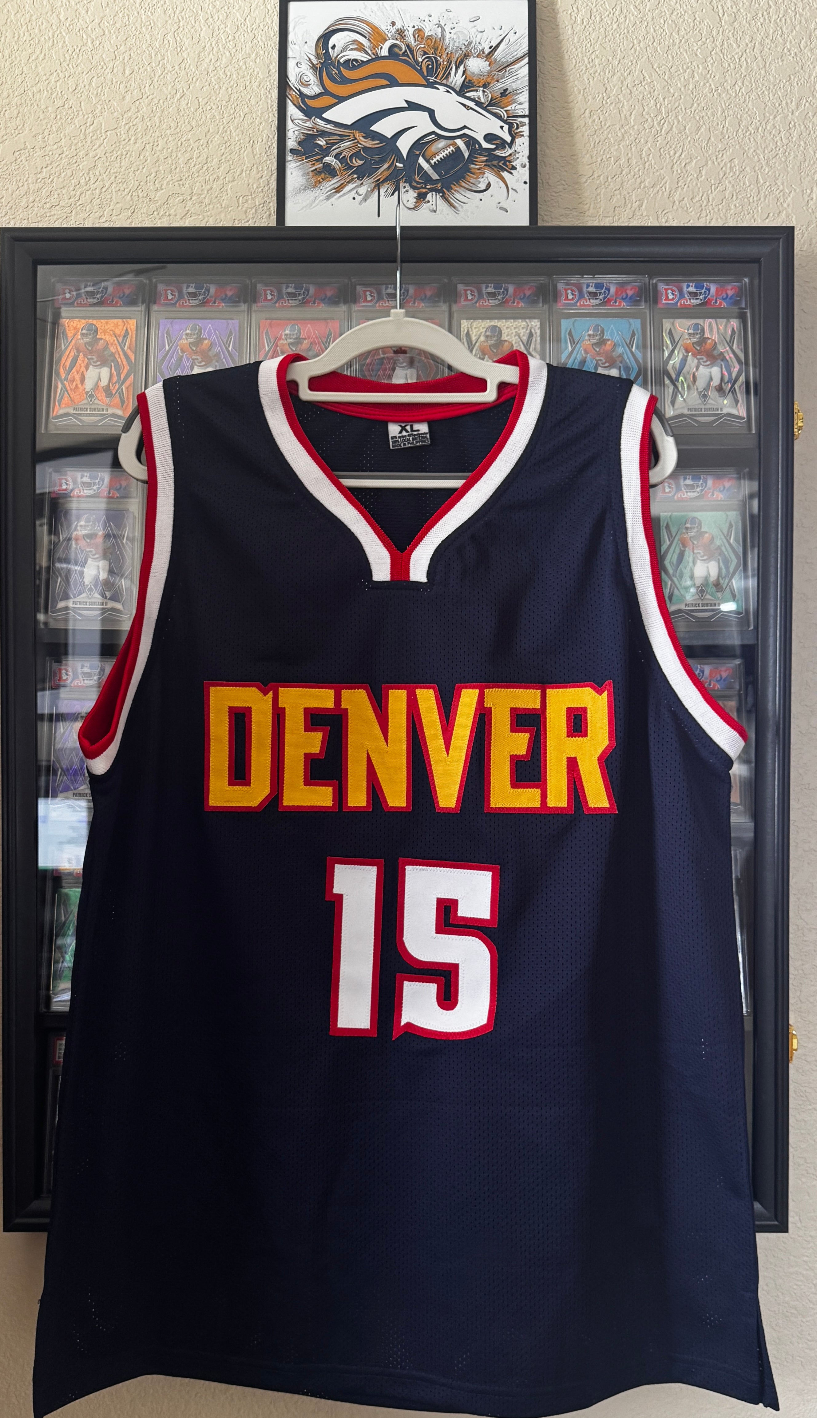 Nikola Jokic Autographed XL Denver Player Jersey For Framing – 5 Star/W