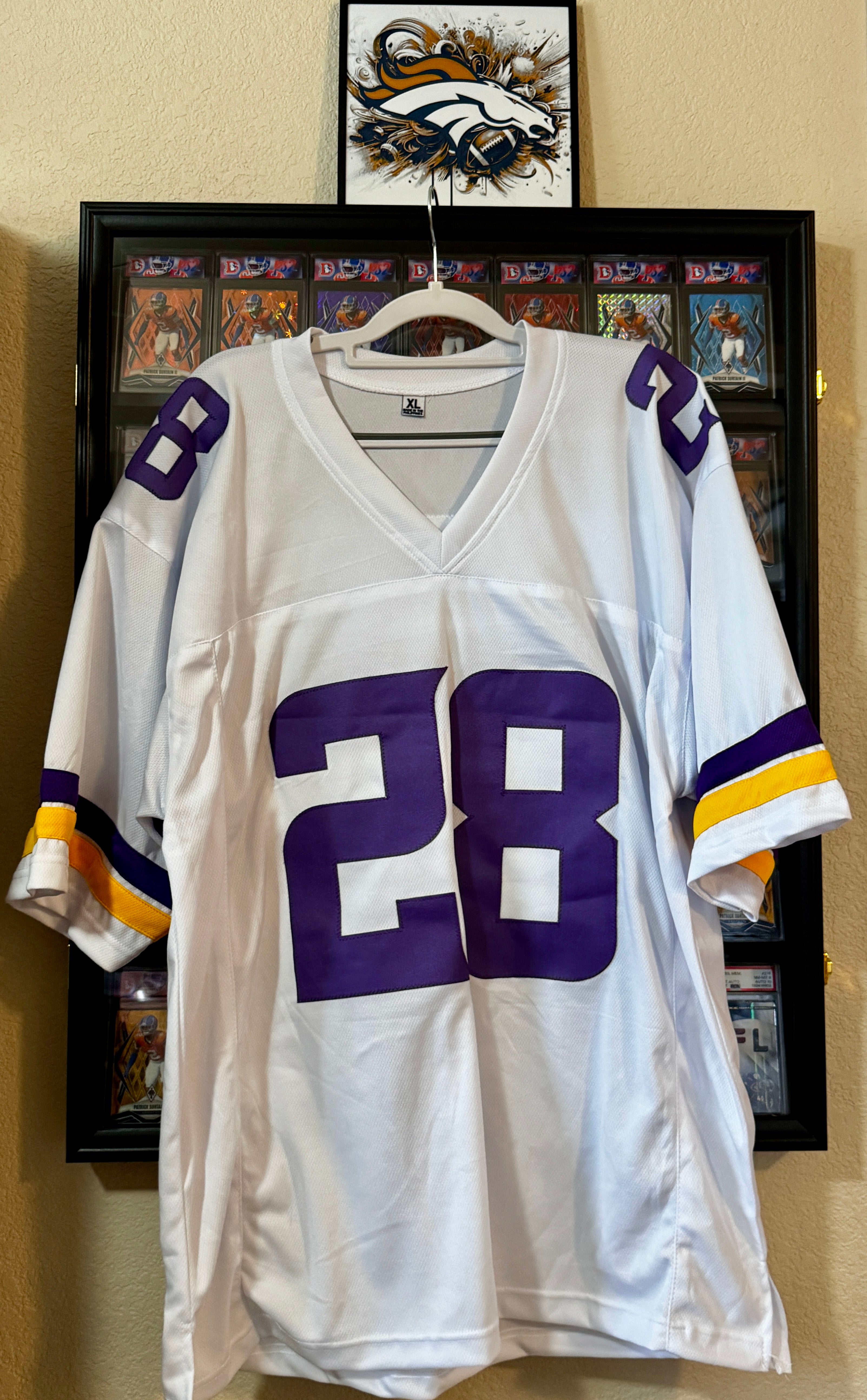 Adrian Peterson Autographed XL Minnesota Player Jersey For Framing – JSA/W