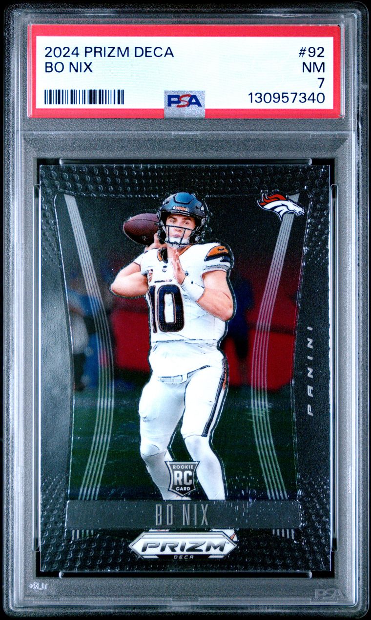 2024 PANINI PRIZM DECA #92 BO NIX ROOKIE RC PSA 7