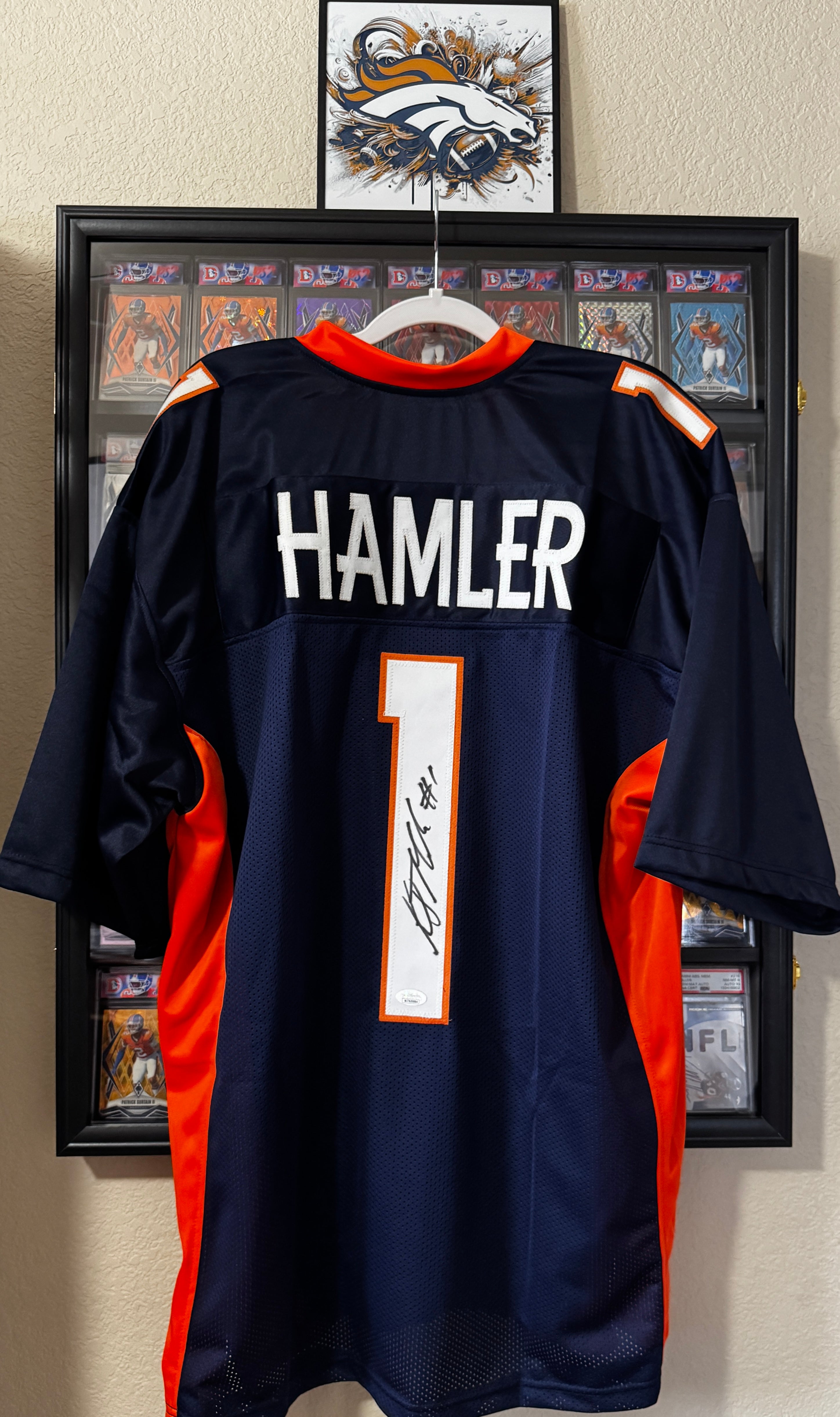 KJ Hammler Autographed XL Denver Player Jersey For Framing – JSA/W