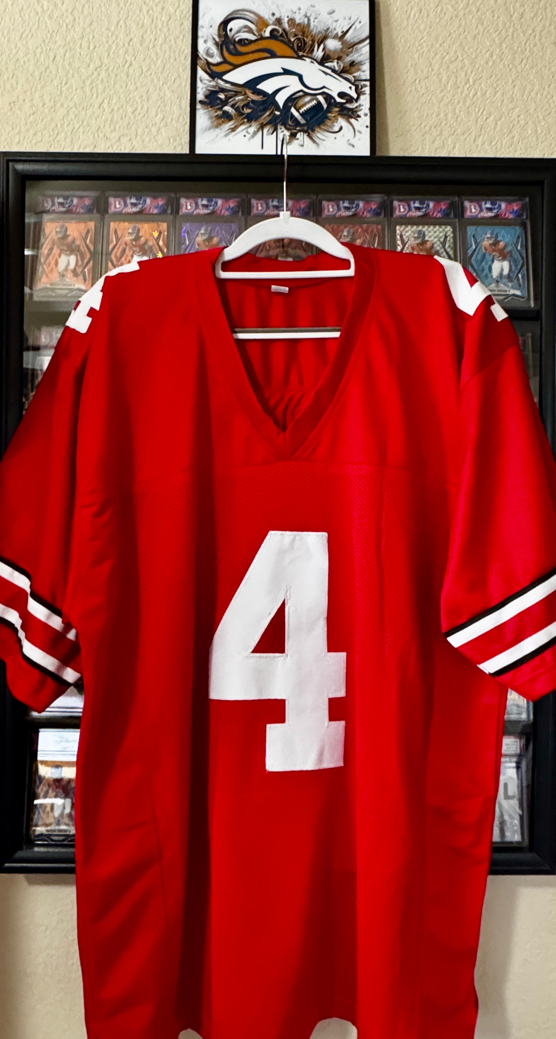 Jeremiah Smith Autographed Custom Ohio State Red Jersey For Framing – SWAU SOA