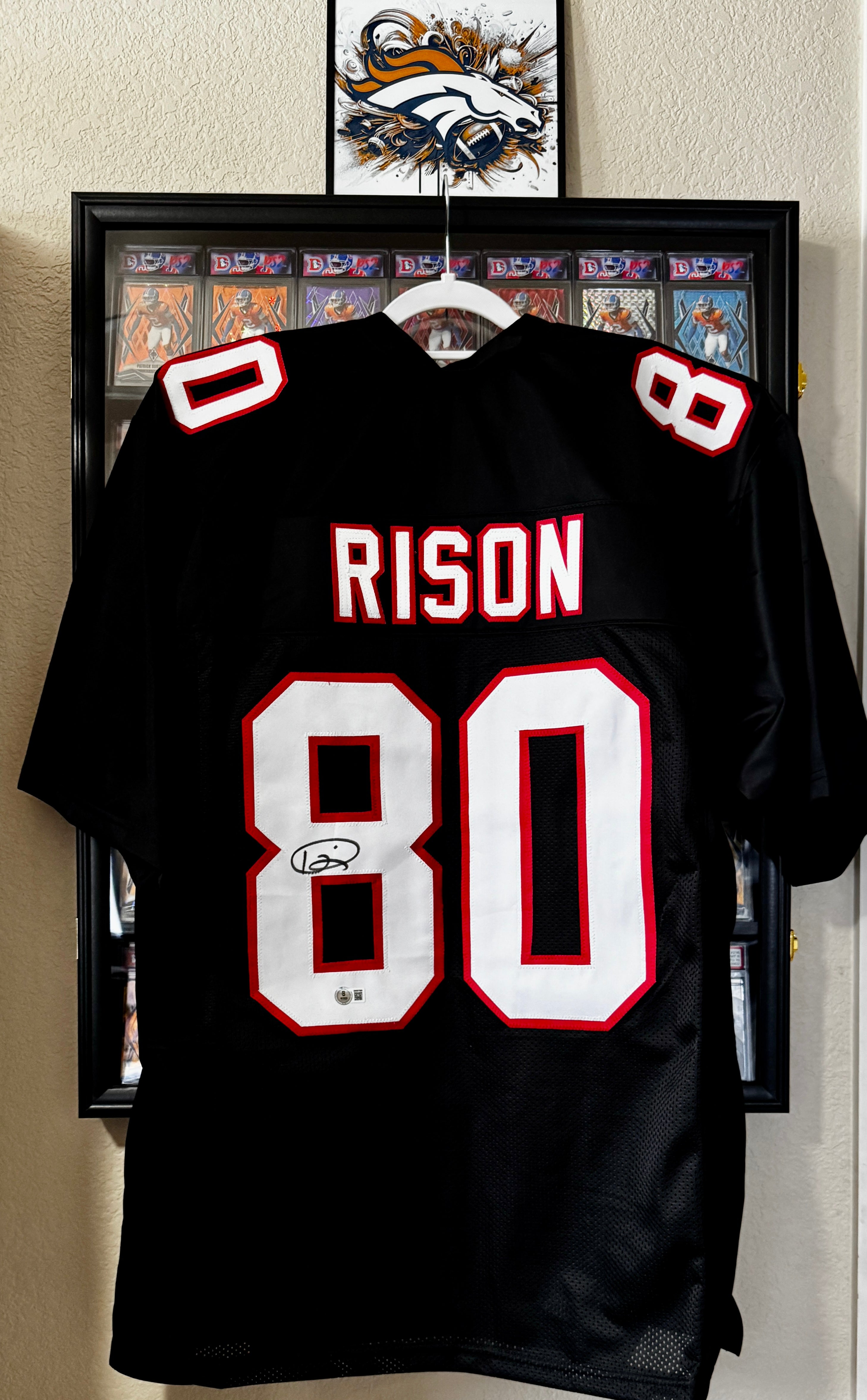Andre Rison Autographed XL Atlanta Player Jersey For Framing – Beckett/W