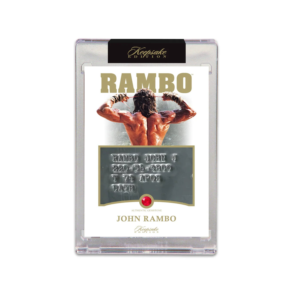Rambo Keepsake Premiere Collection Box (Memorabilia Trading Card)