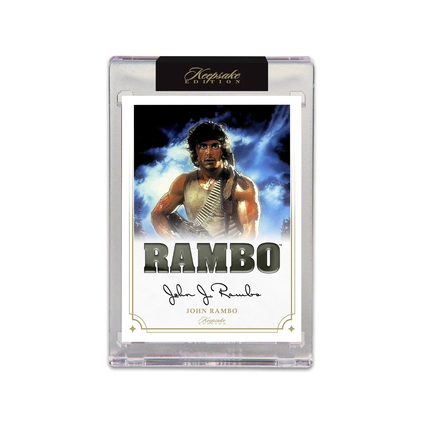 Rambo Keepsake Premiere Collection Box (Memorabilia Trading Card)