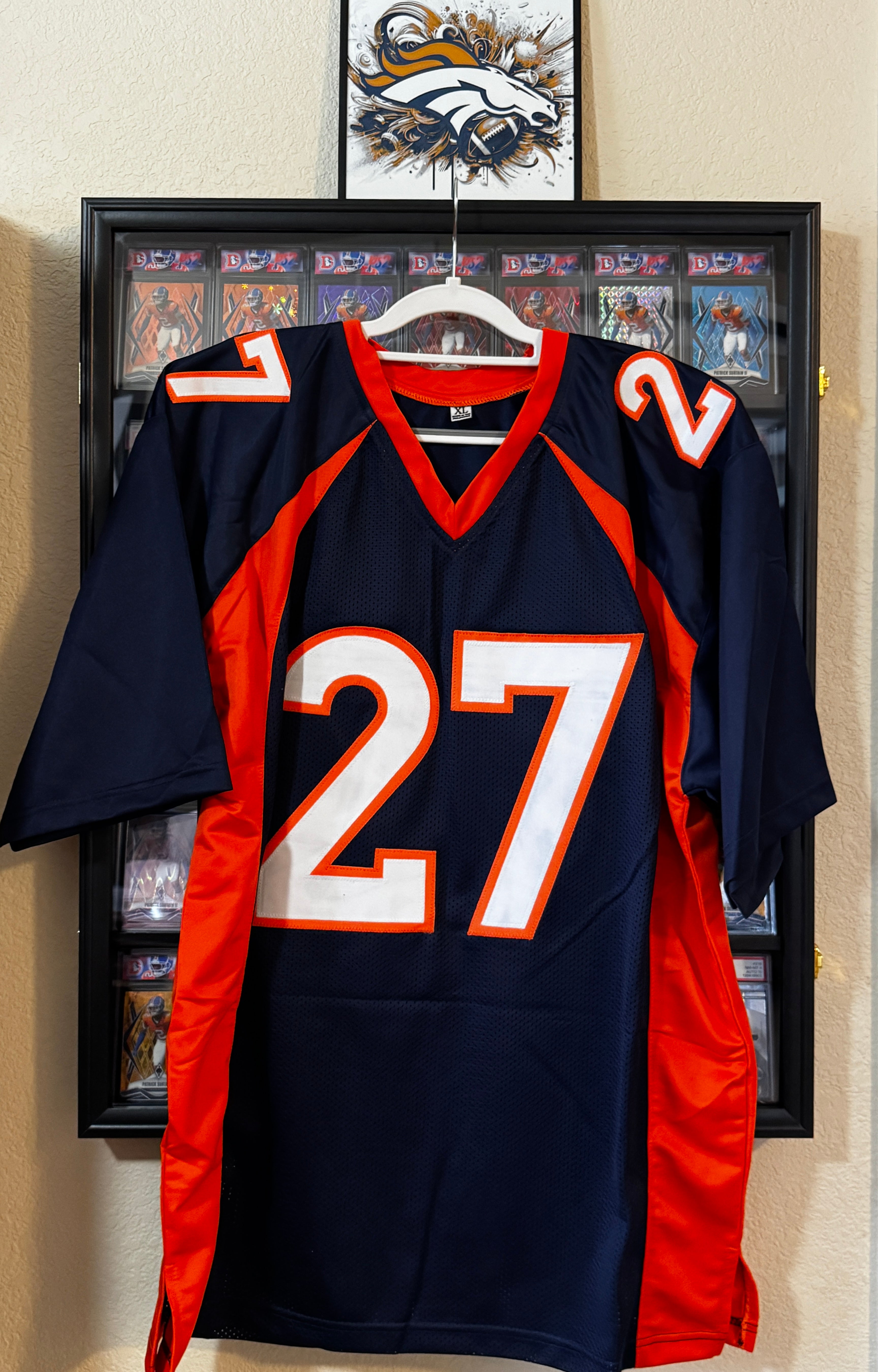 Damarri Mathis Autographed XL Denver Player Jersey For Framing – JSA/W