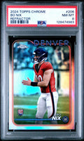 2024 TOPPS CHROME REFRACTOR #206 BO NIX ROOKIE RC PSA 8