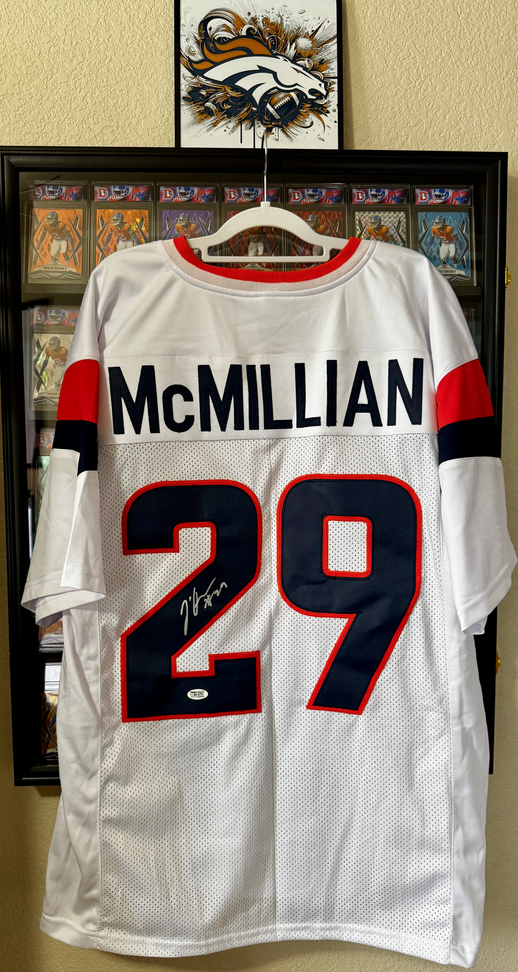 Ja'Quan McMillian Autographed XL Denver Player Jersey (White) For Framing – PrimeTime/W