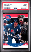 1990 PRO SET #257 JOE SAKIC PSA 8 NM-MT