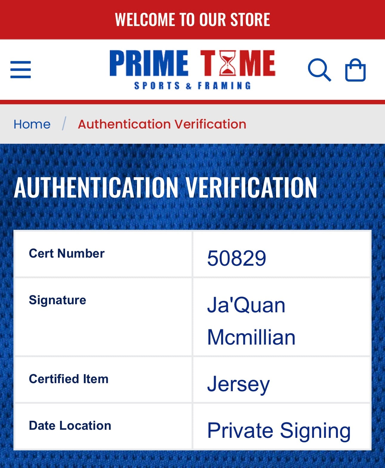 Ja'Quan McMillian Autographed XL Denver Player Jersey (White) For Framing – PrimeTime/W