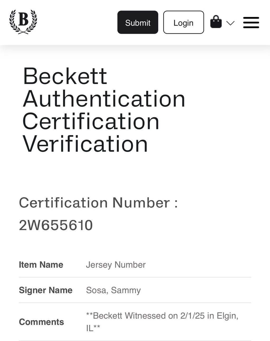 Sammy Sosa Autographed XL Chicago Player Wrigleyville Jersey For Framing – Beckett/W