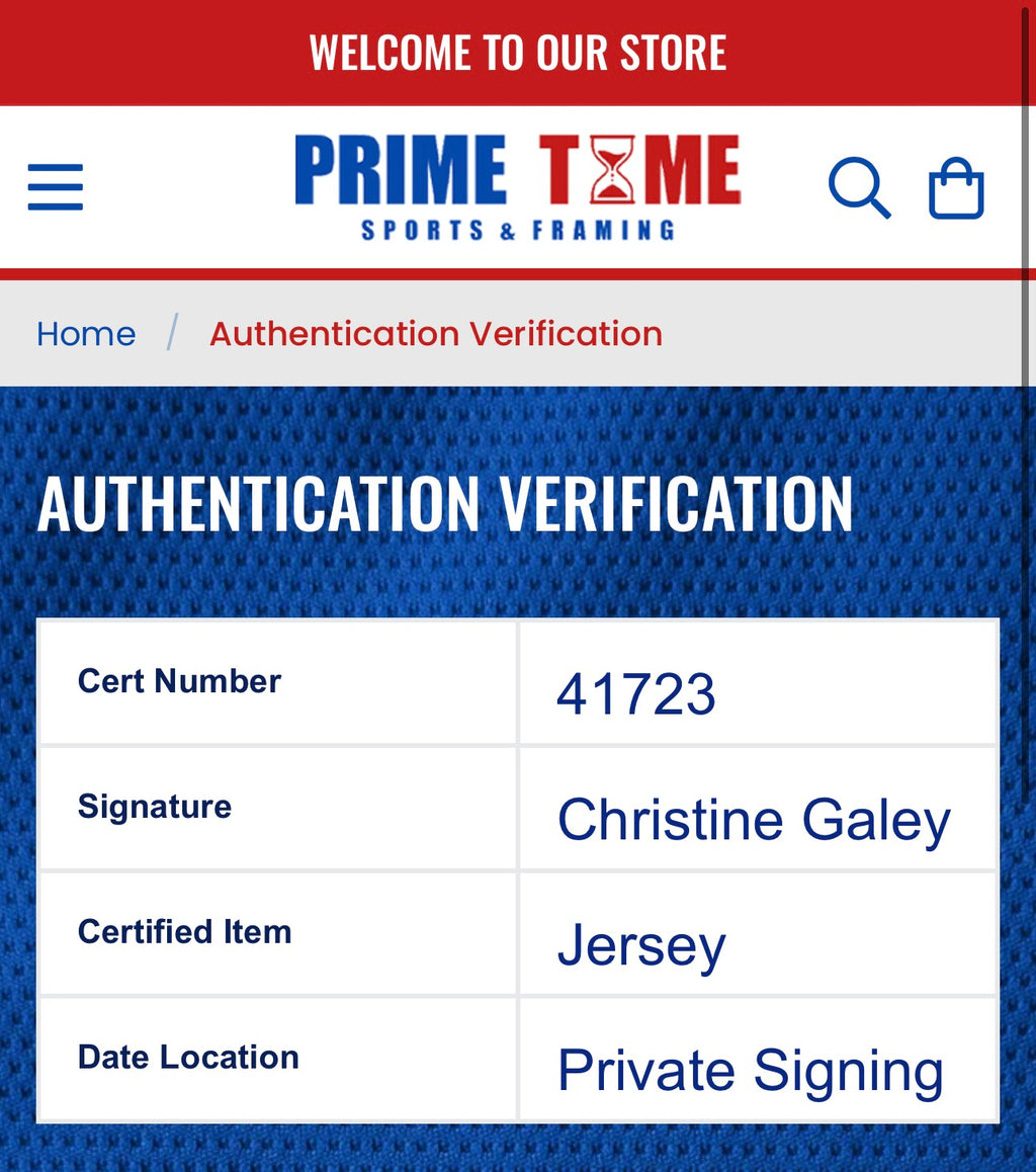 Christine Galey Autographed R2D2 Star Wars Jersey – Prime Time /W COA