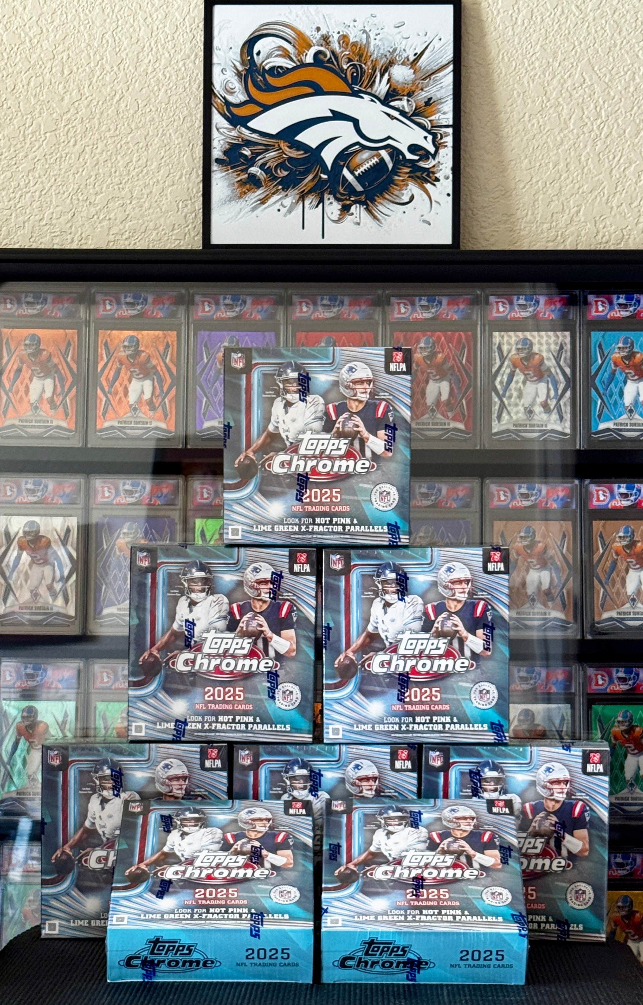 2025 Topps Chrome NFL Football Mega Box