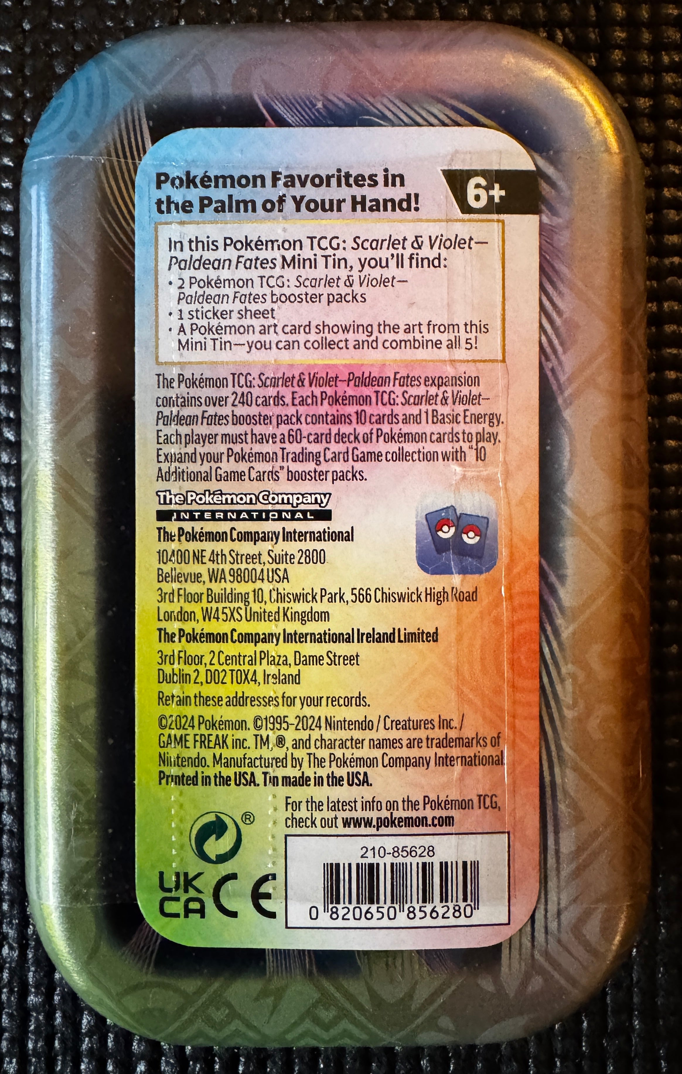 Paldean Fates Mini Tin [Tinkatink] - SV: Paldean Fates (PAF)