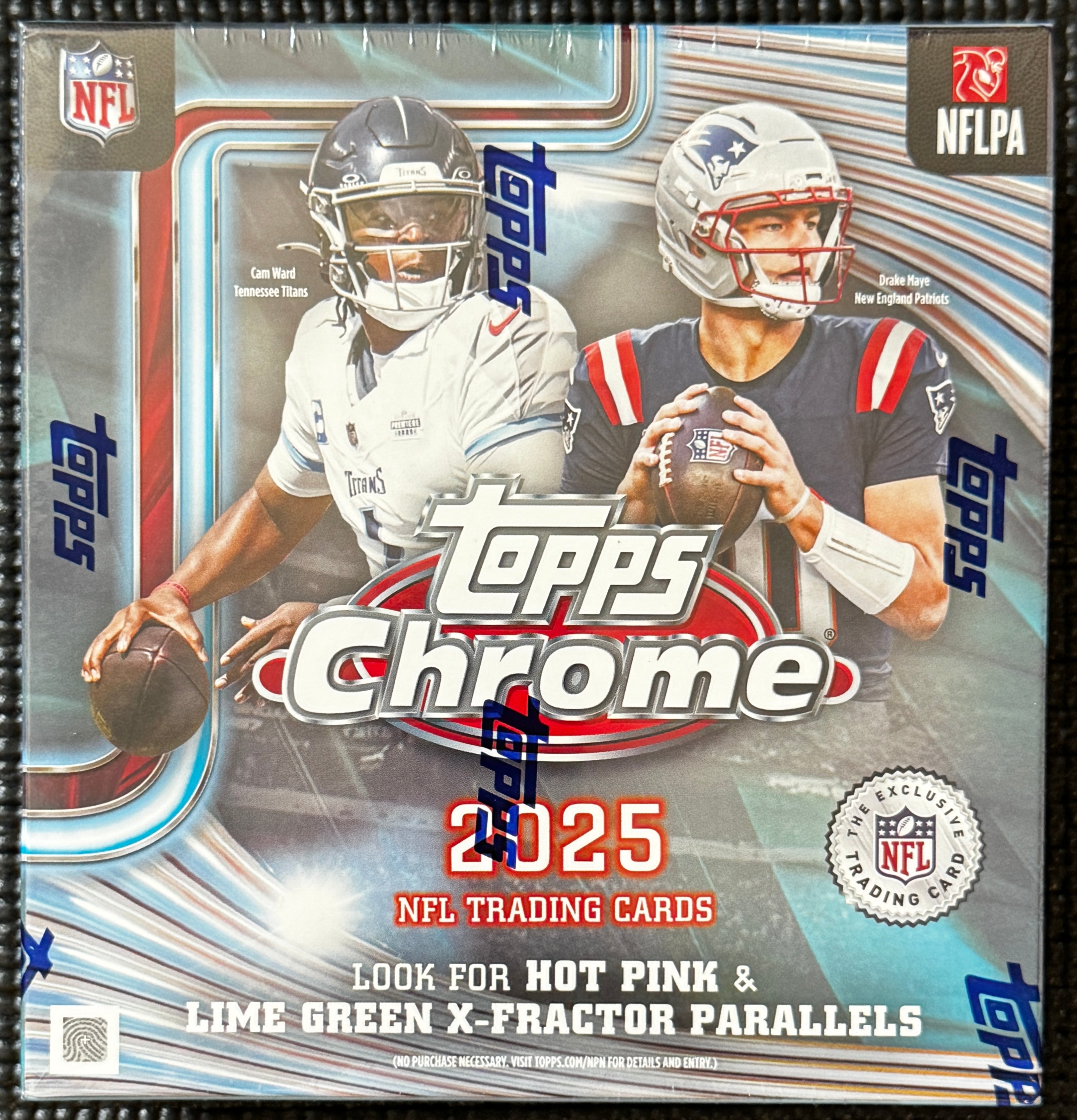 2025 Topps Chrome NFL Football Mega Box