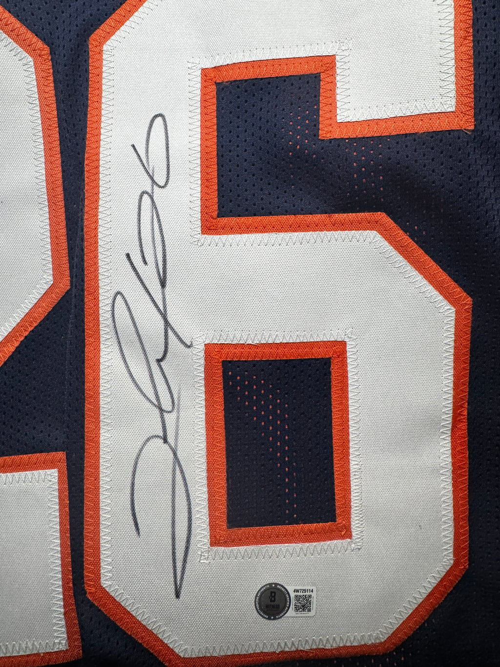 Clinton Portis Autographed XL Denver Player Jersey For Framing – Beckett SOA