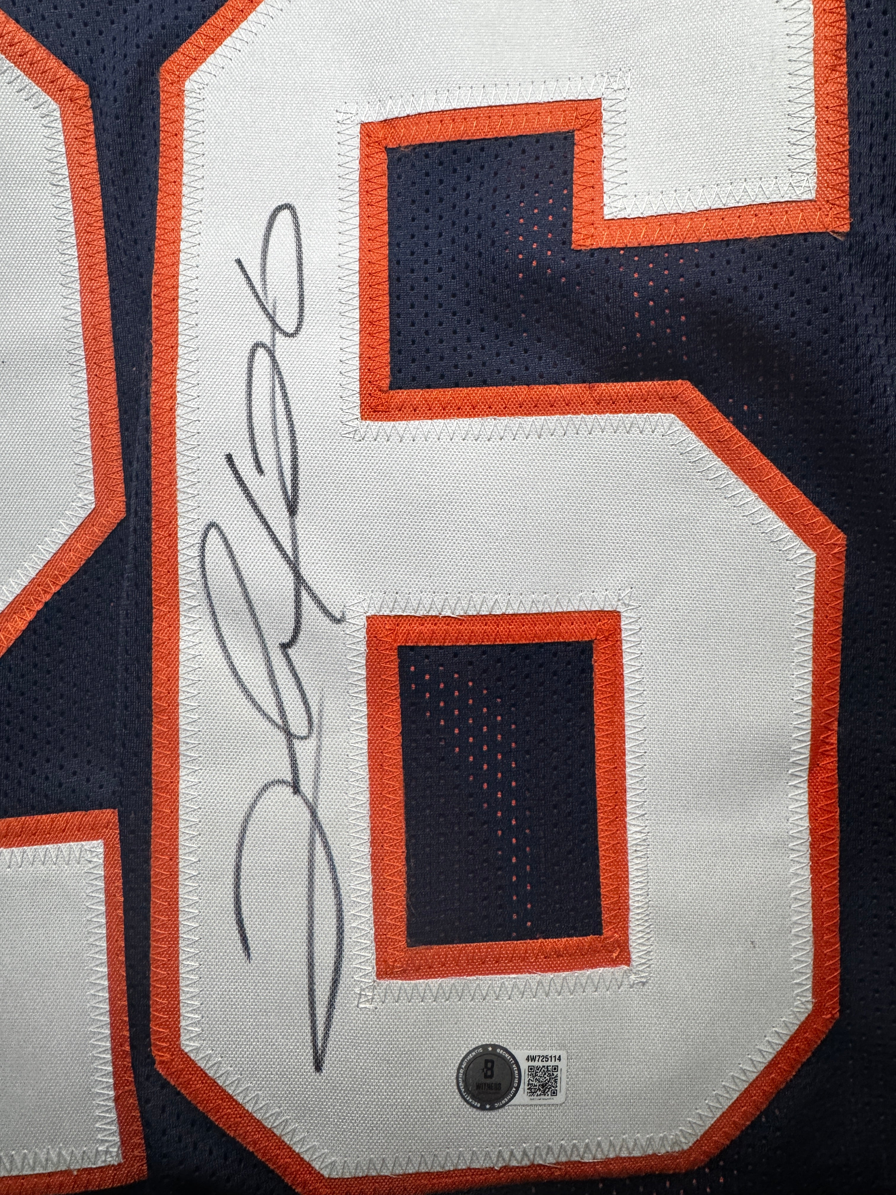 Clinton Portis Autographed XL Denver Player Jersey For Framing – Beckett SOA