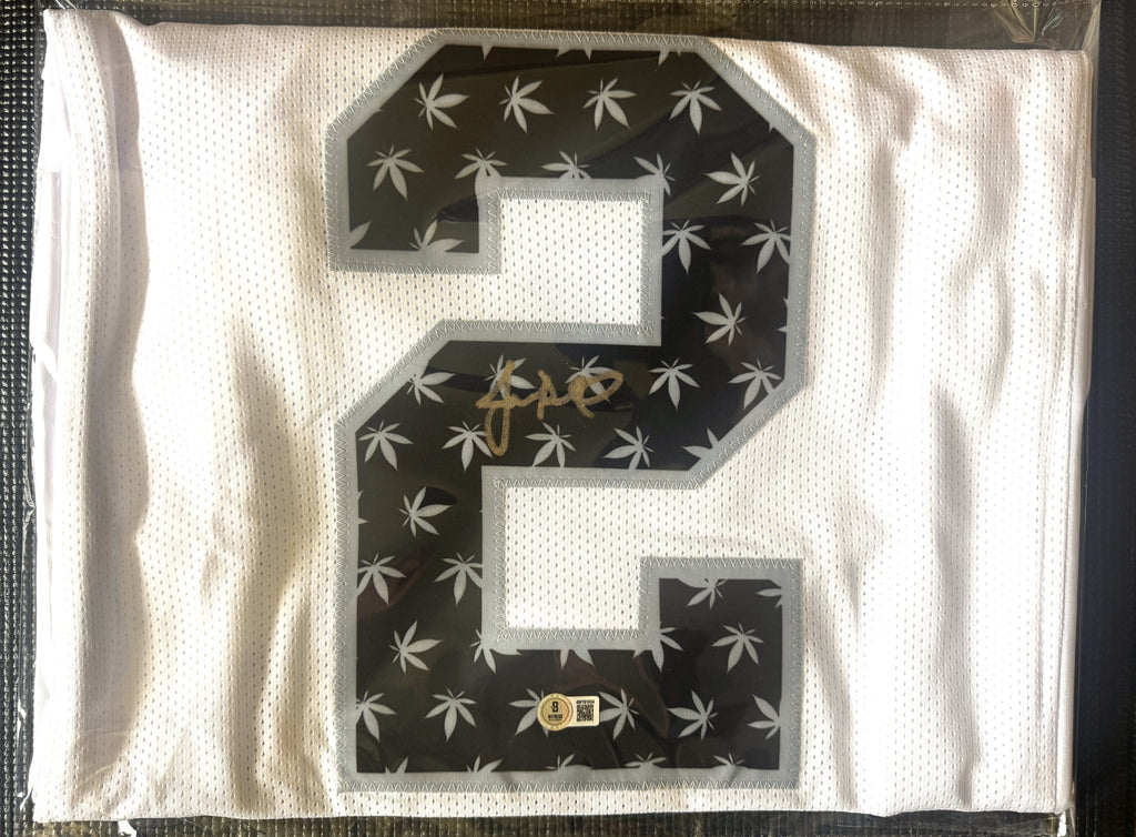 JaMarcus Russell Autographed XL Las Vegas Player "Weed" Jersey For Framing – Beckett/W