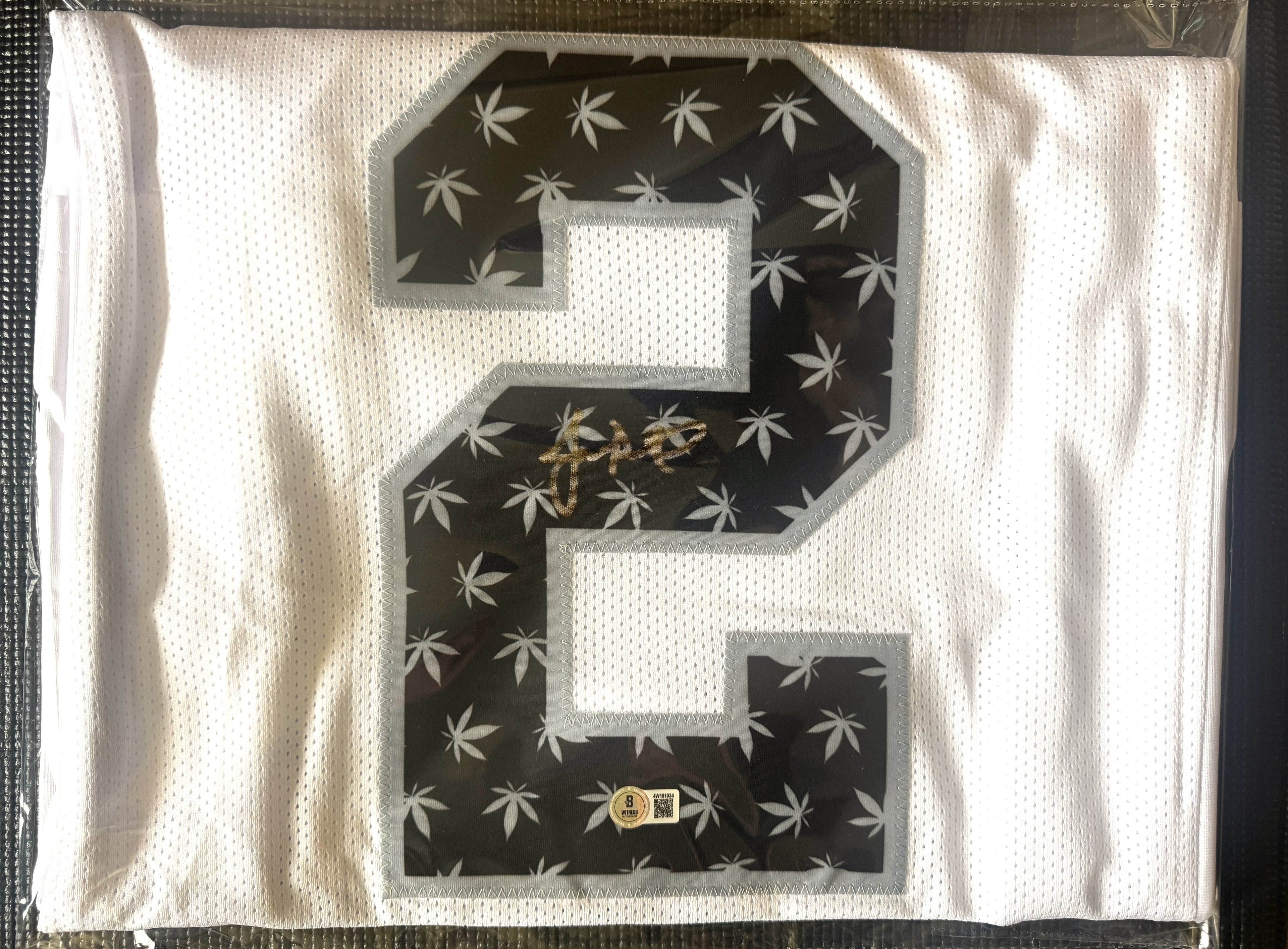 JaMarcus Russell Autographed XL Las Vegas Player "Weed" Jersey For Framing – Beckett/W