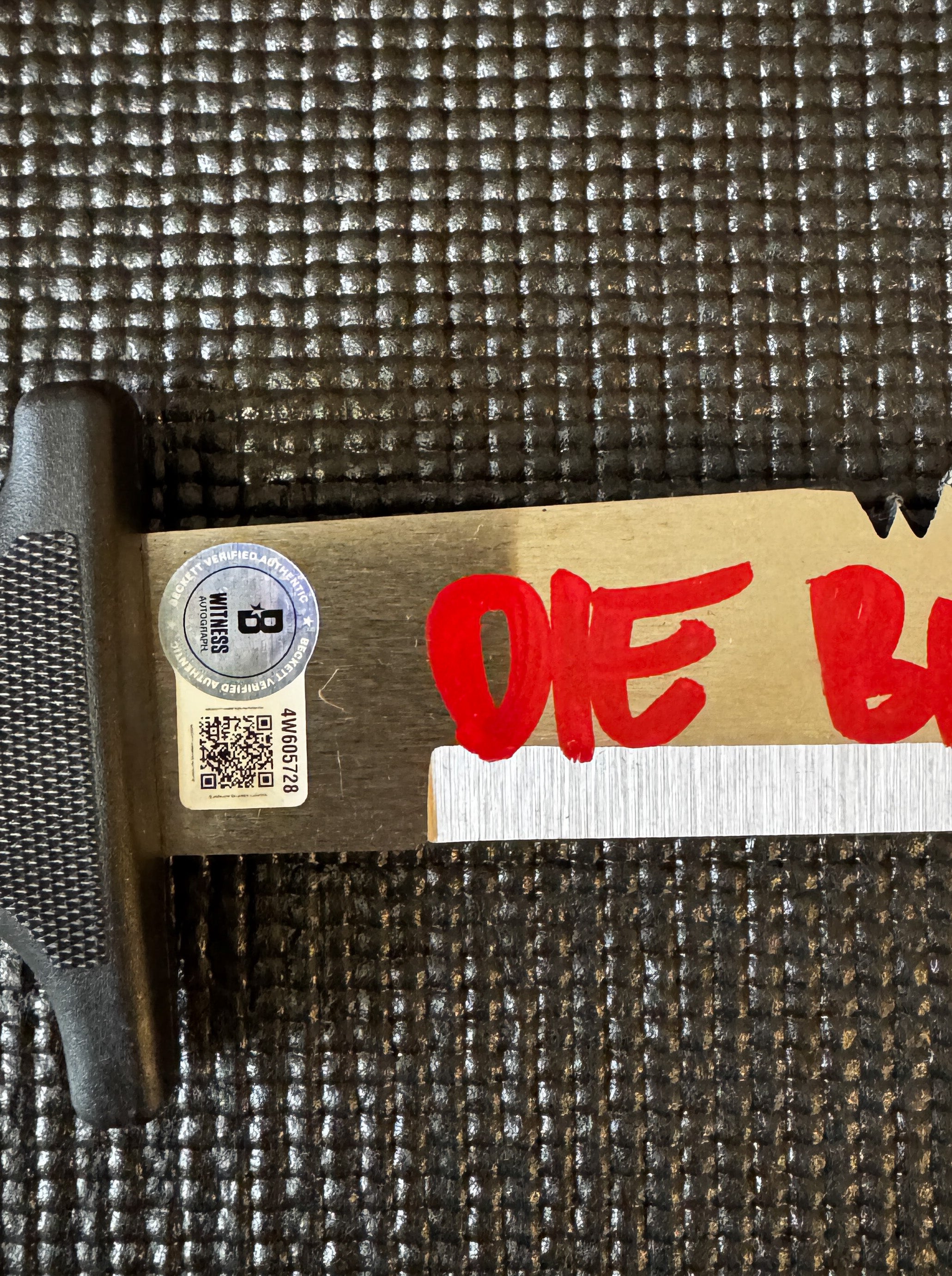 Friday the 13th Jason Ari Lehman Autographed Machete with inscription Beckett/W "Die Bitch Red Ink"
