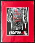 Friday the 13th Ari Lehman Autographed 8x10 Photo - "Kill For Mother" Red Ink, Cabin W/ Red Matting Beckett/W