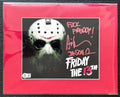 Friday the 13th Ari Lehman Autographed 8x10 Photo - "Fuck Freddy" Red Ink, Mask W/ Red Matting Beckett/W