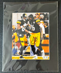 Antonio Brown & Le'Veon Bell Dual Autographed 8x10 photo in 11x14 matte (Black)