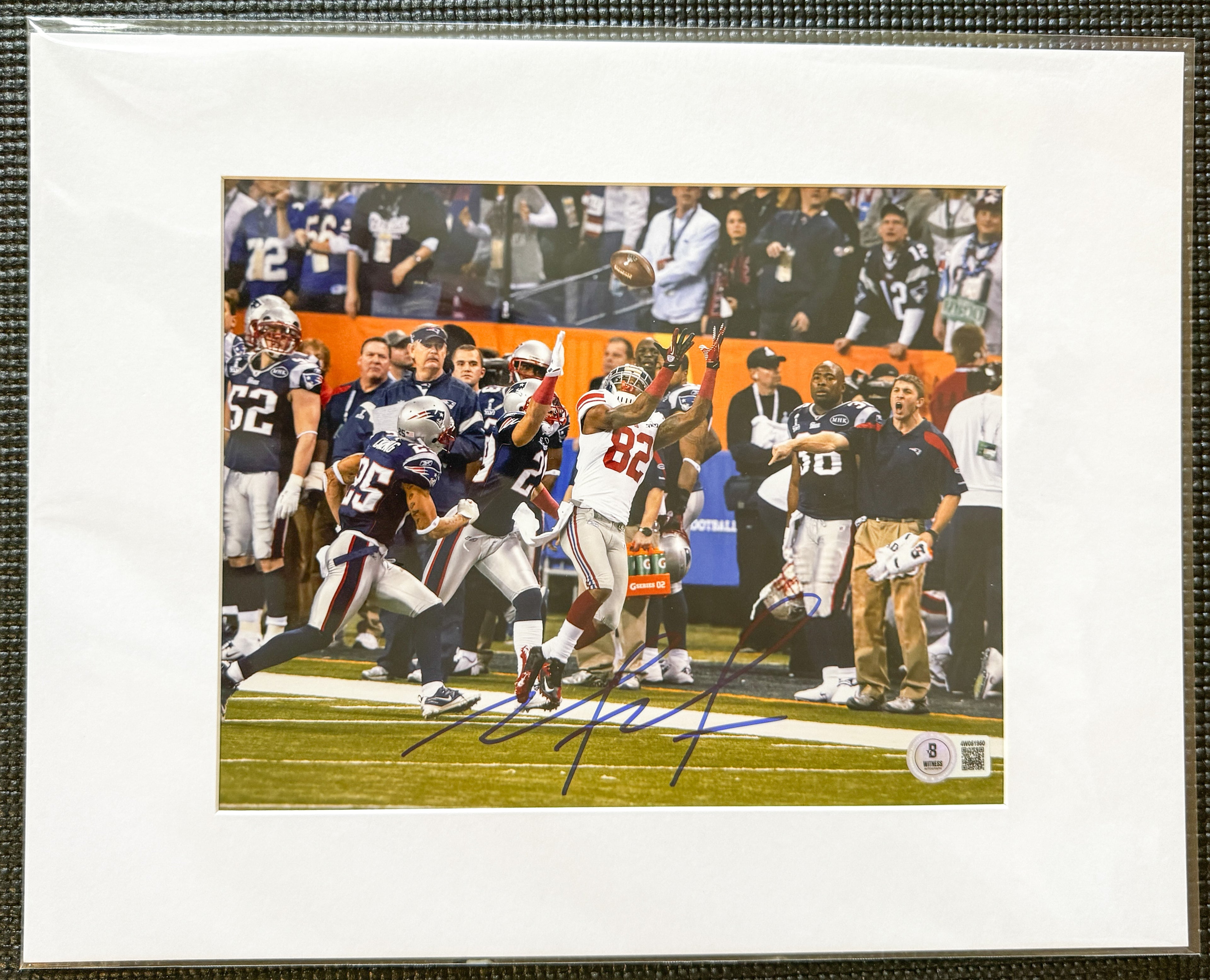 Mario Manningham autographed 8x10 photo New York Giants Beckett/W